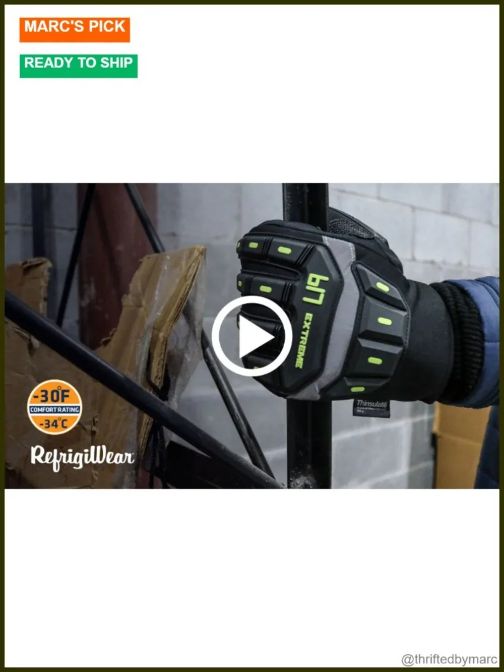 Insulated Extreme Freezer Mittens with Silicone Grip